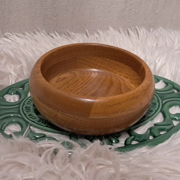 Vintage Made In USA Fame Extra Thick Wooden Handcrafted Bowls (Set Of 6) - Picture 4 of 8